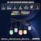 Luxrite 24FT LED RGBW Outdoor String Light Remote Control Color Changing 12 Edison S14 Bulbs IP65 LR40035-1PK - alternate 3